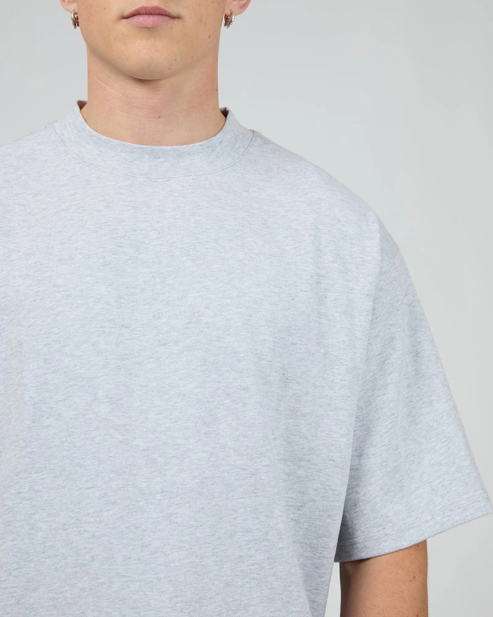 Heavy Weight Tee Grey Marle sold by edge clothing product image thumbnail 5