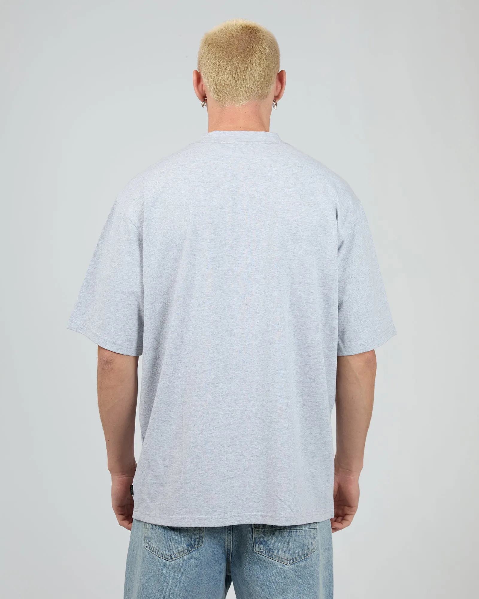 Heavy Weight Tee Grey Marle sold by edge clothing product image thumbnail 3