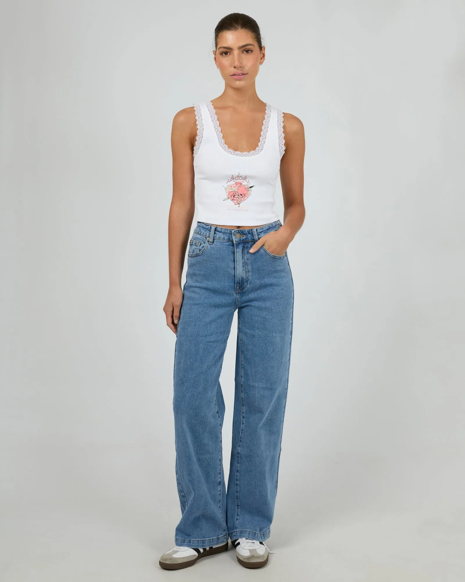 Till Death Low Crop Vintage White sold by edge clothing product image thumbnail 3