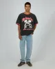 All Your Heart Ringer Tee Vintage Black Red sold by edge clothing
