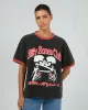 All Your Heart Ringer Tee Vintage Black Red sold by edge clothing
