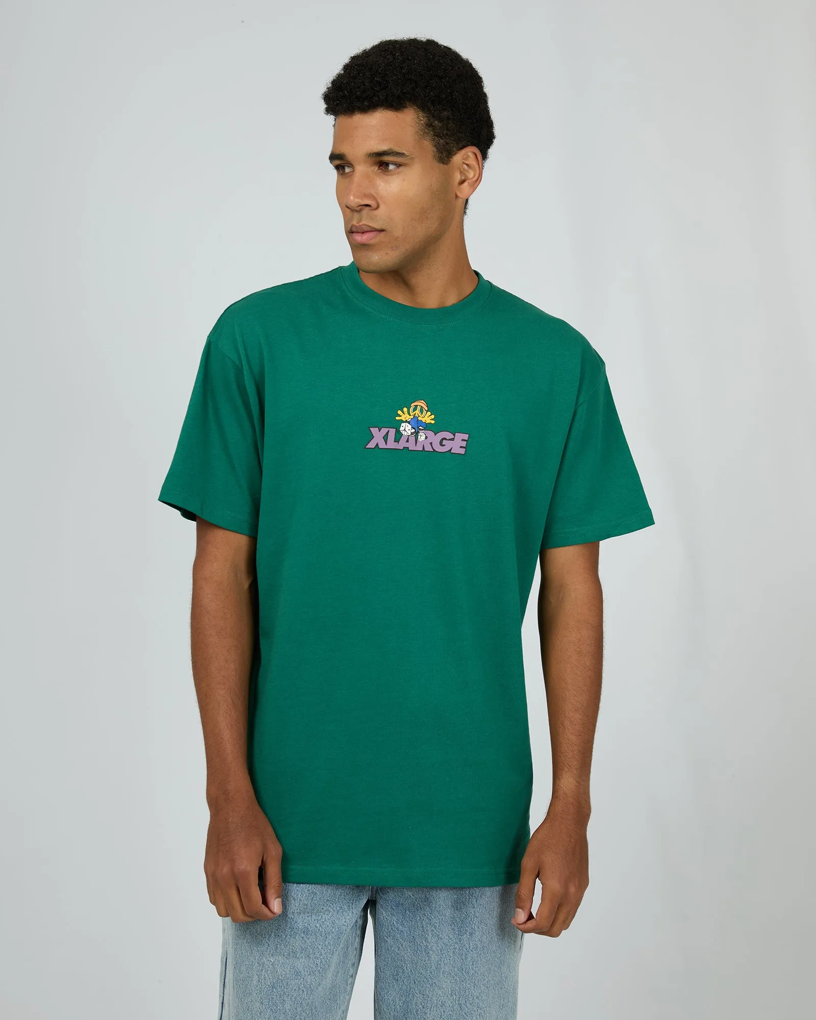 Dice Roll Tee Bottle Green sold by edge clothing