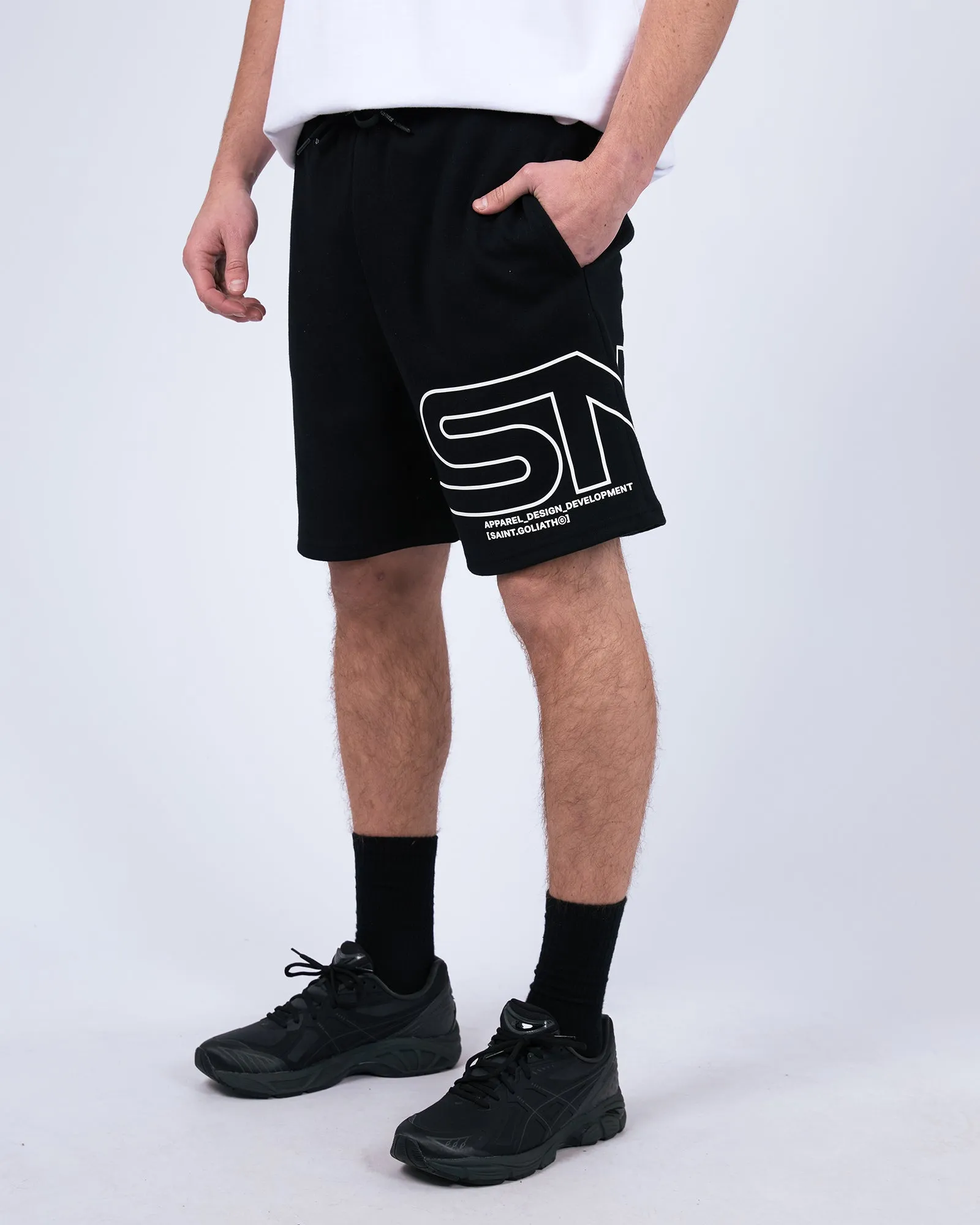 Link Fleece Short Black sold by edge clothing product image thumbnail 4