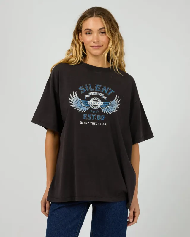 Vintage Tee Washed Black sold by edge clothing