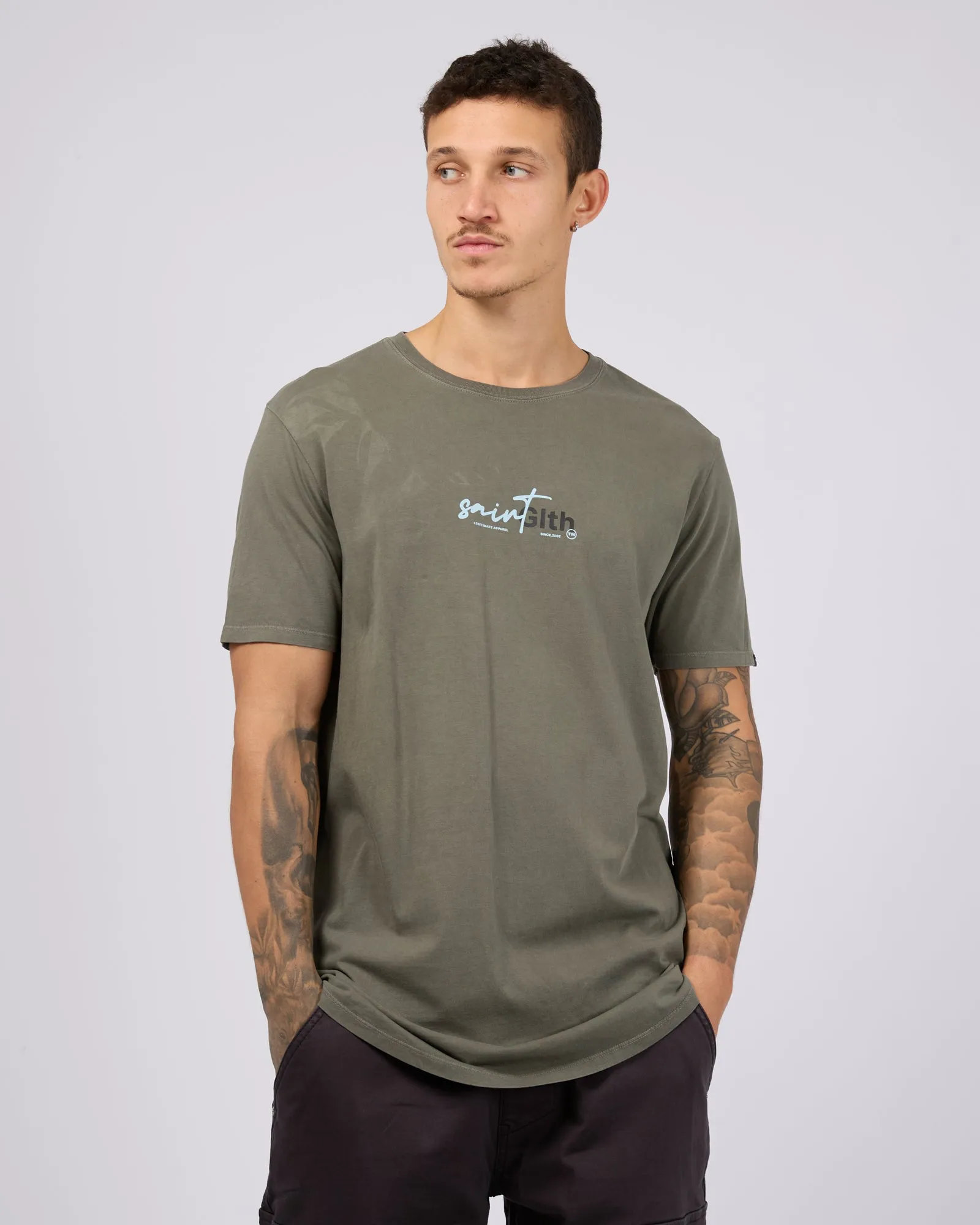 Sign Off Tee Agave Green sold by edge clothing