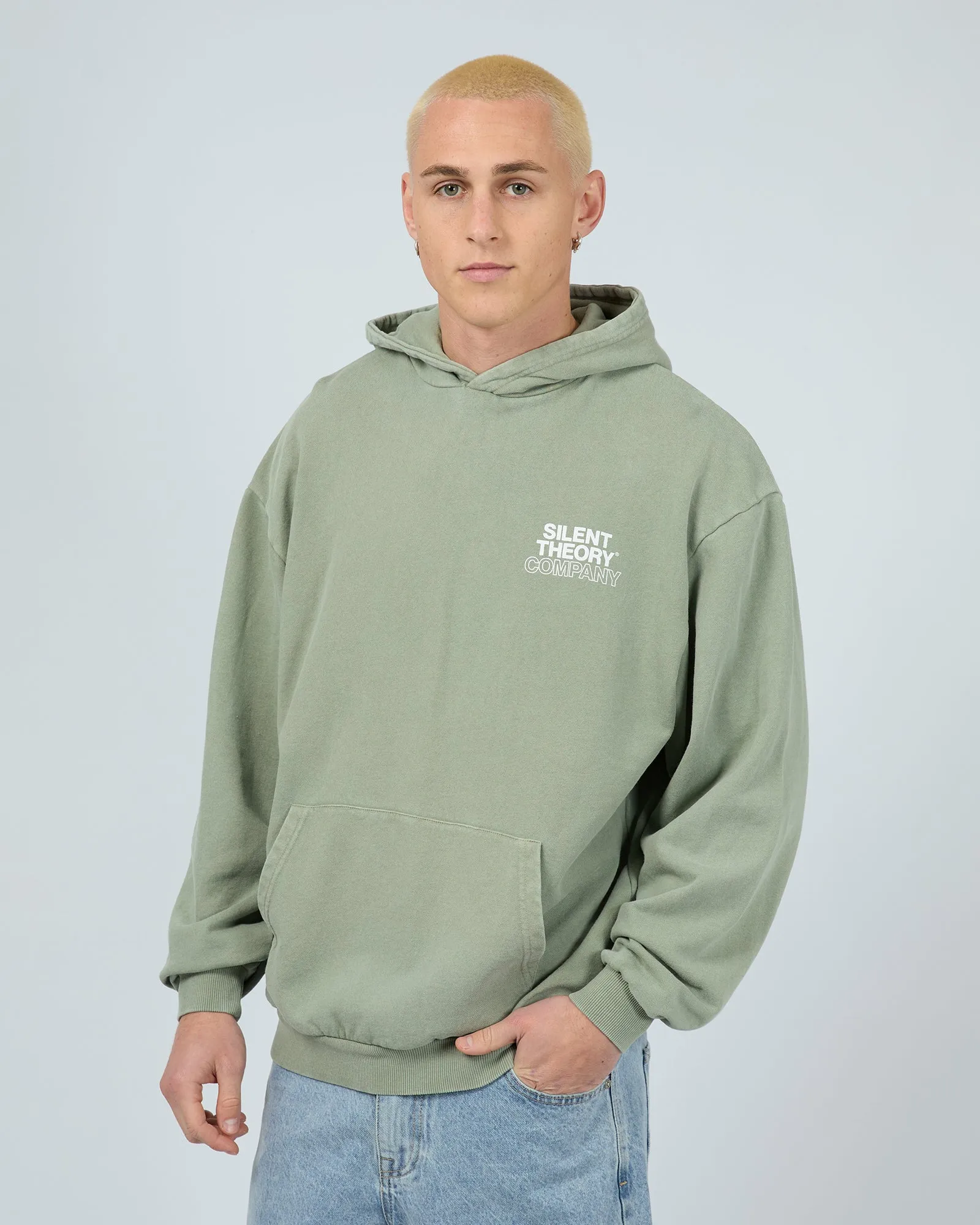 Stacked Hoodie Sage sold by edge clothing product image thumbnail 4