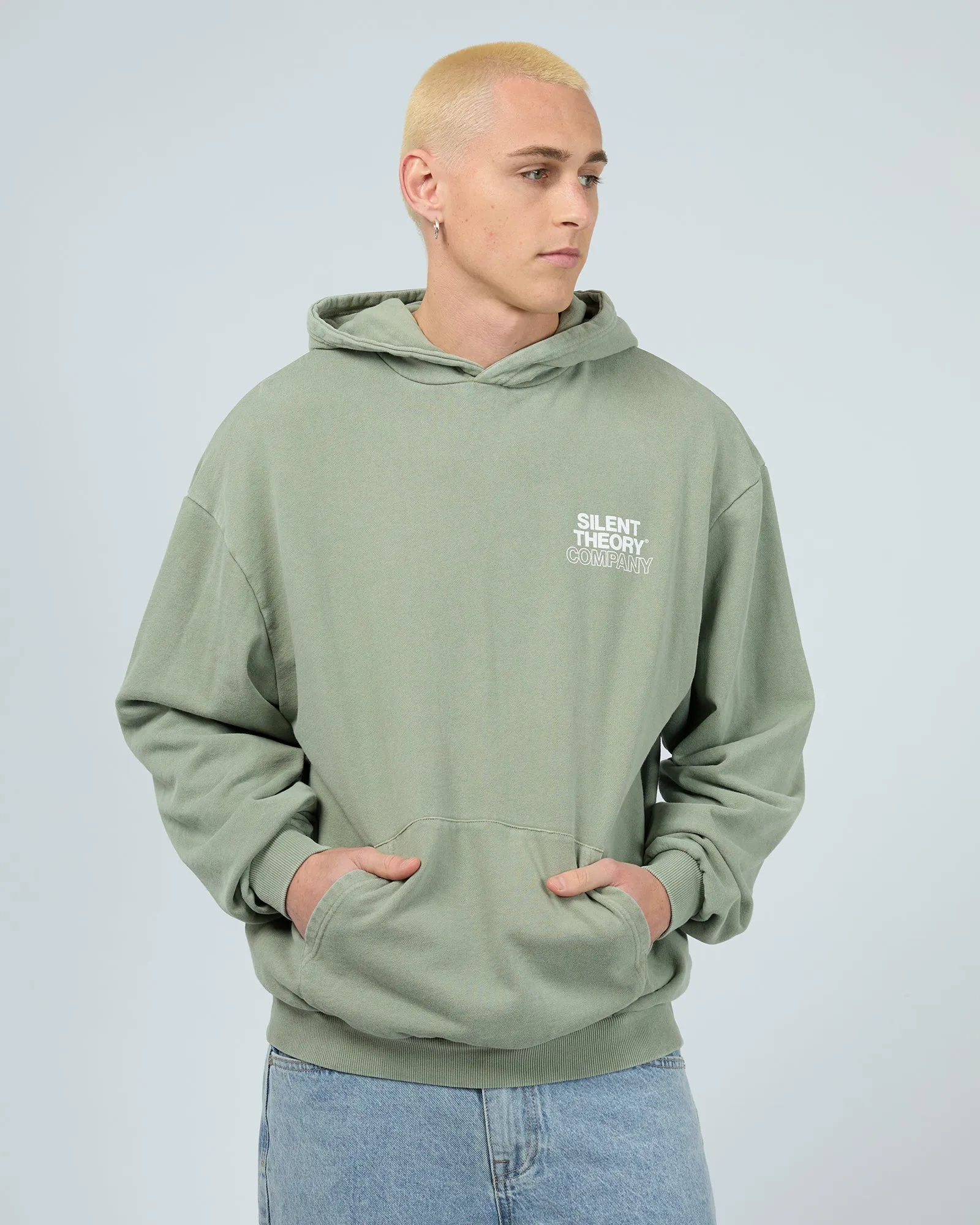 Stacked Hoodie Sage sold by edge clothing product image thumbnail 2