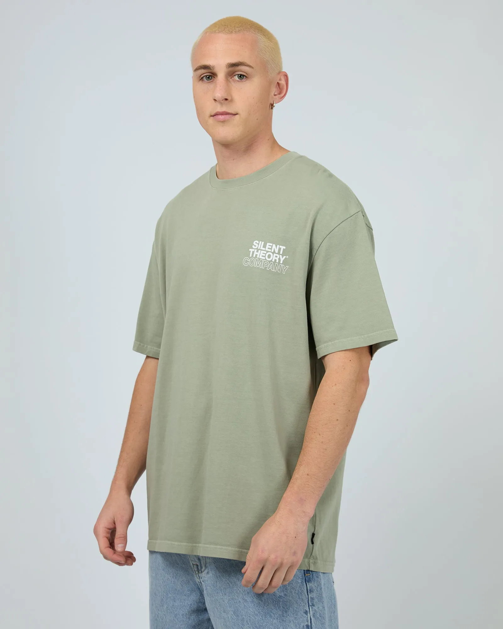 Stacked Tee Sage sold by edge clothing product image thumbnail 4