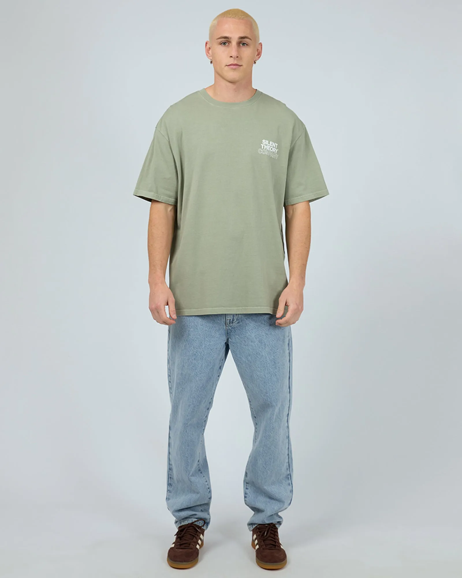 Stacked Tee Sage sold by edge clothing product image thumbnail 3