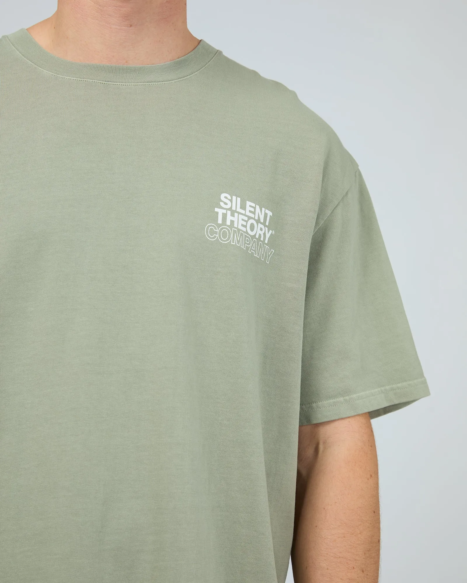 Stacked Tee Sage sold by edge clothing product image thumbnail 5
