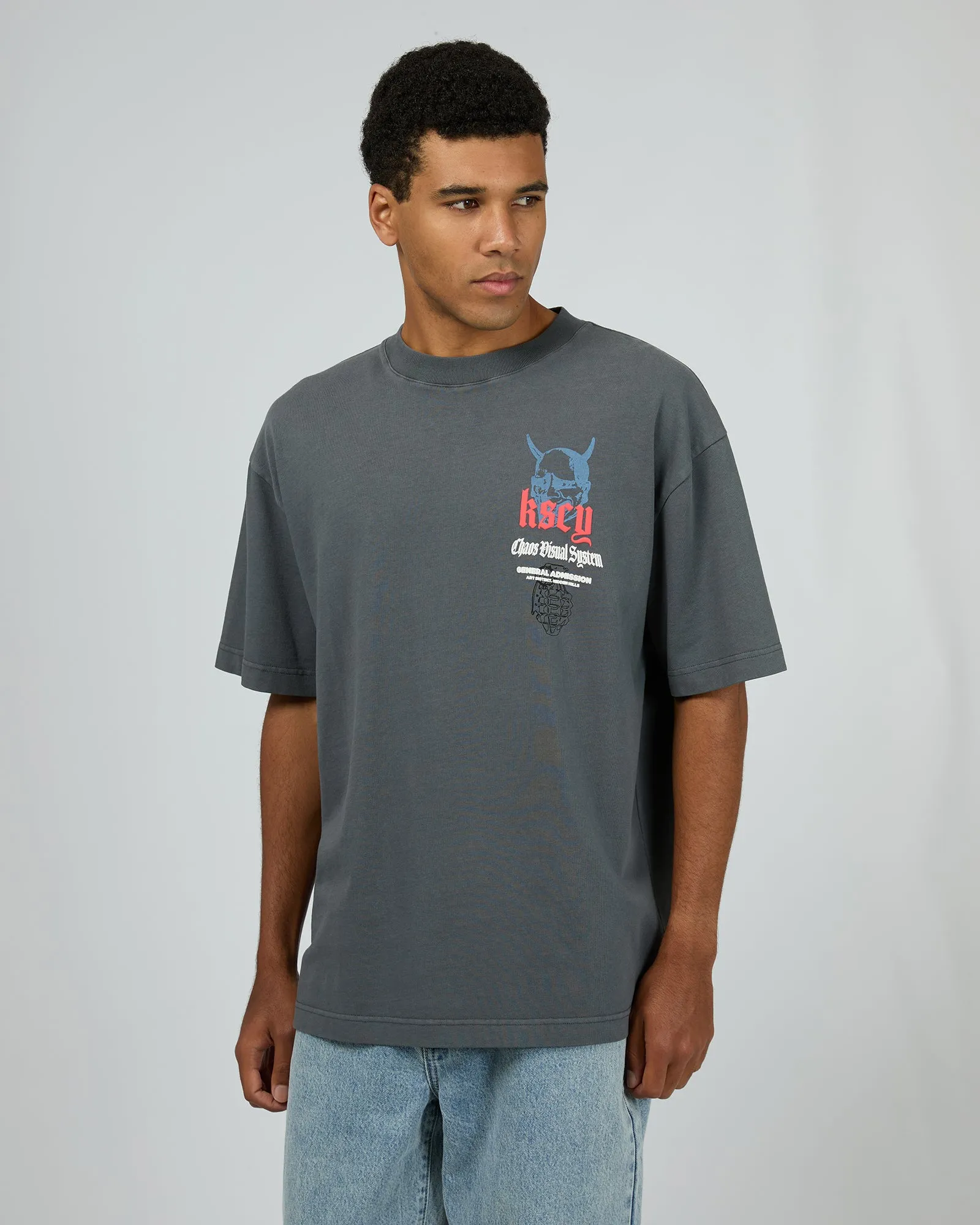 Lightning Street Tee Pigment Turbulence sold by edge clothing