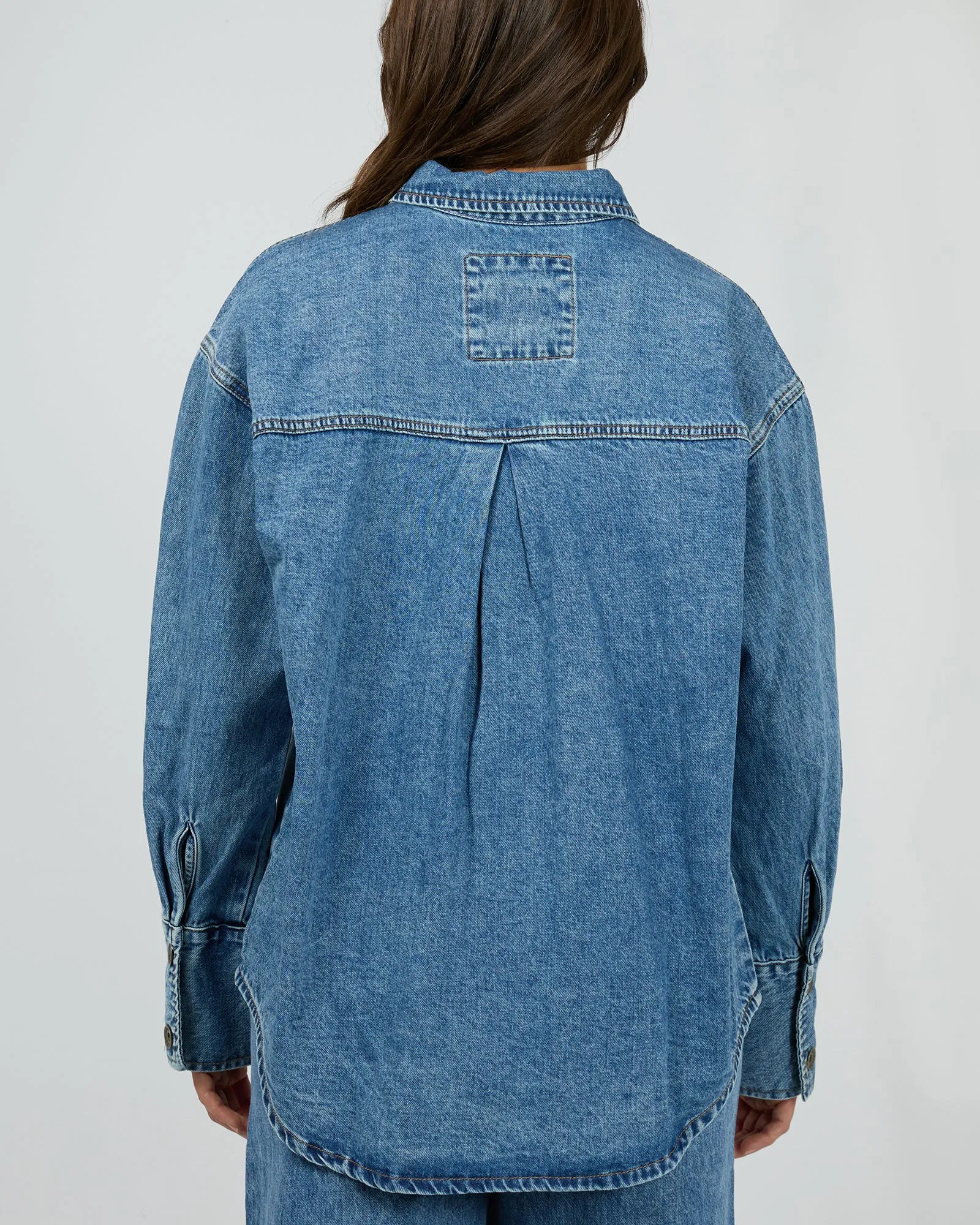 Aster Shirt Mid Blue sold by edge clothing product image thumbnail 3