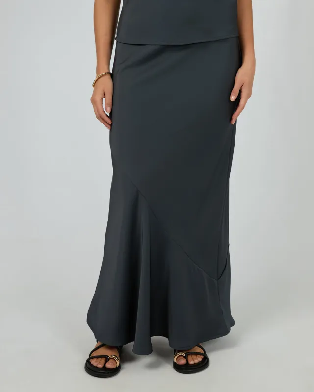 Carter Maxi Skirt Ink sold by edge clothing
