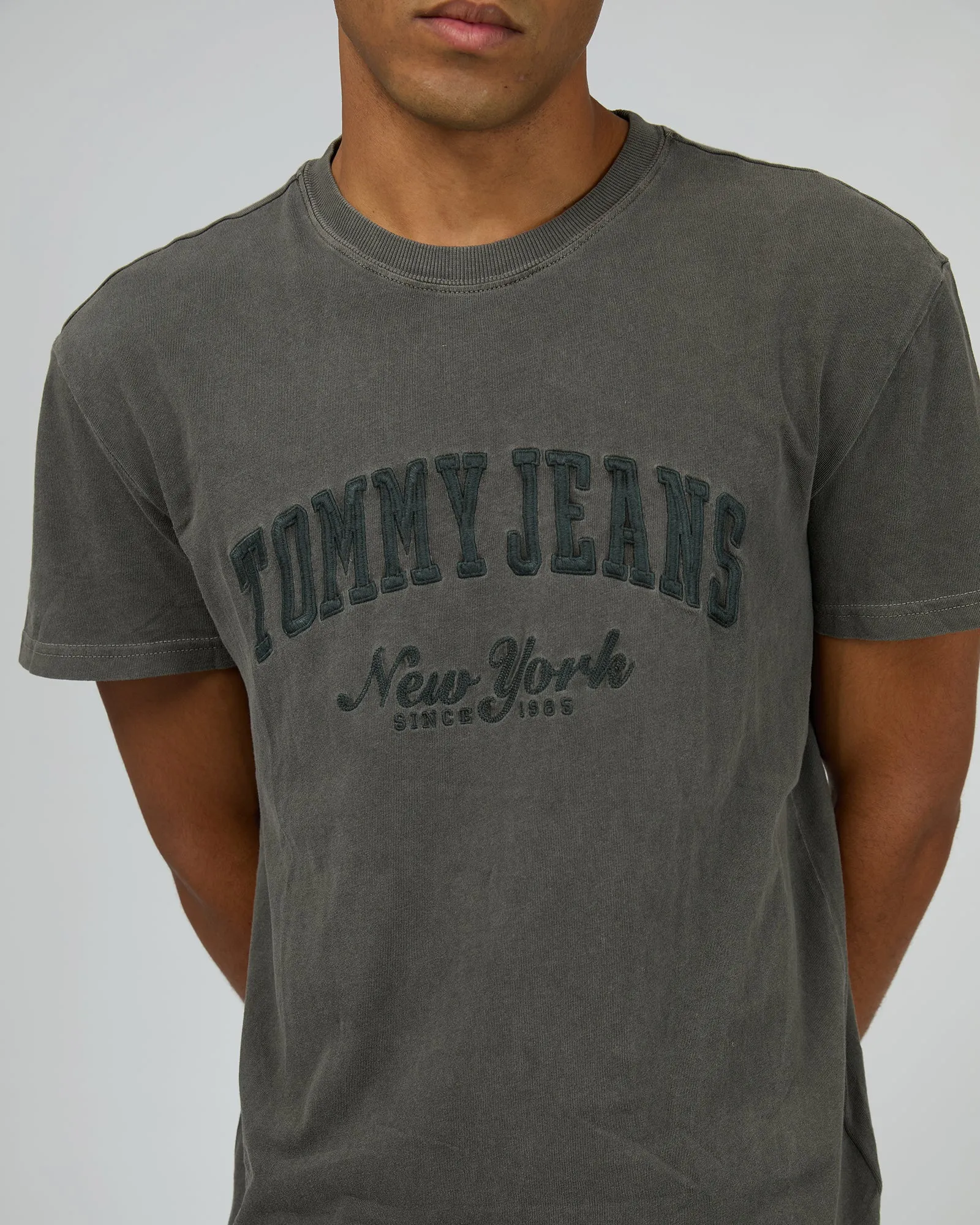 Regular Vintage Varsity Tee Black sold by edge clothing product image thumbnail 5