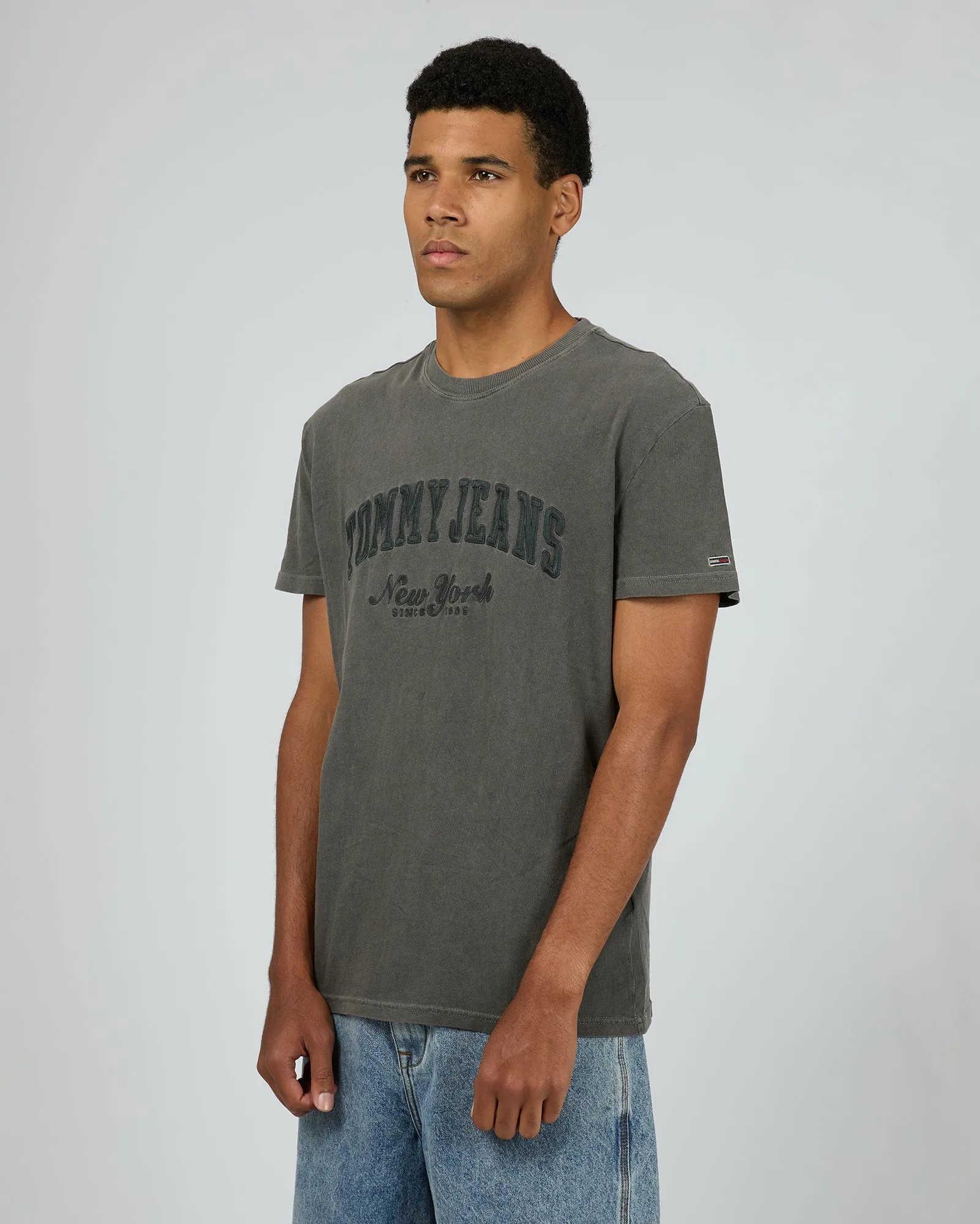 Regular Vintage Varsity Tee Black sold by edge clothing product image thumbnail 4