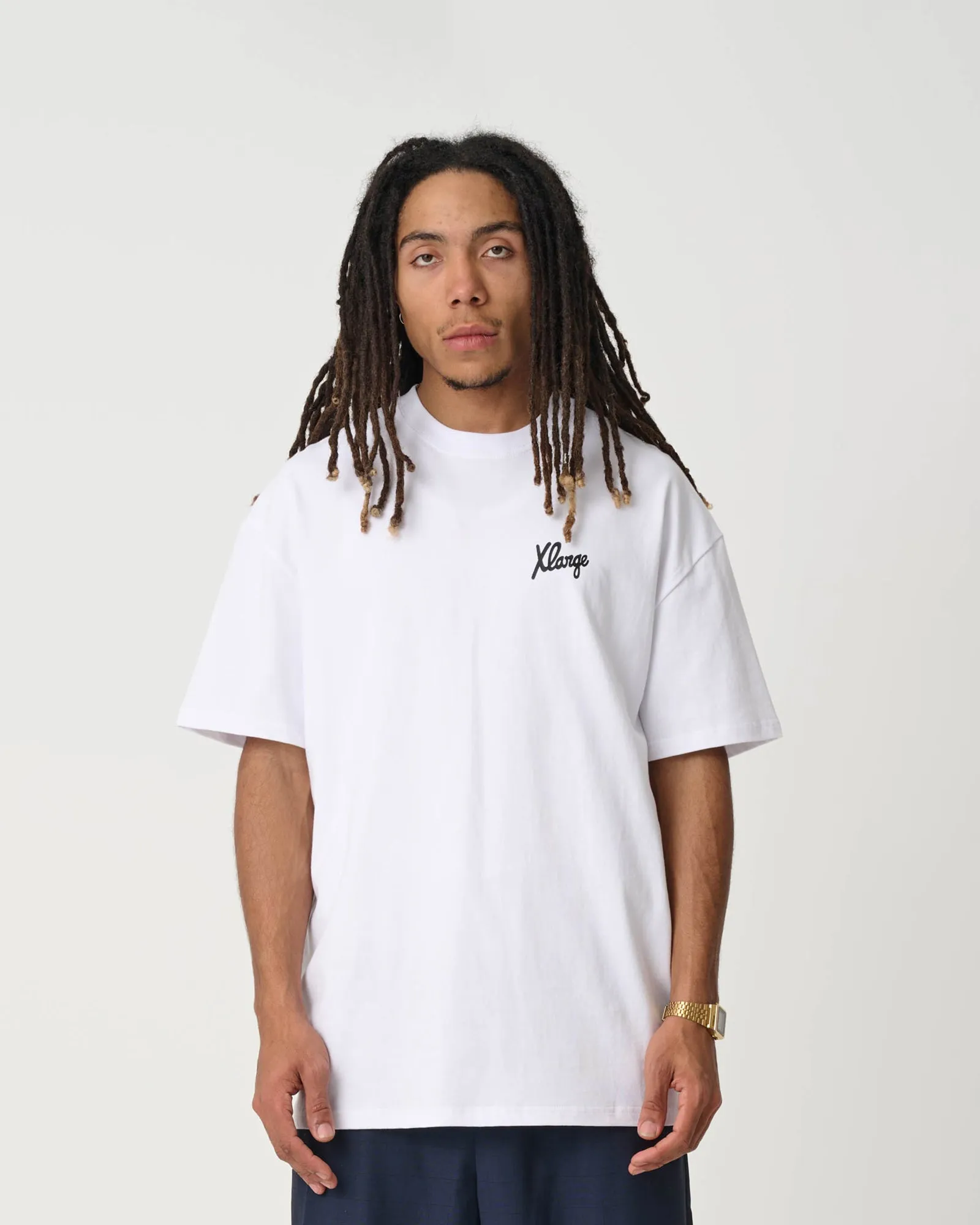 Folded Crown Tee White sold by edge clothing