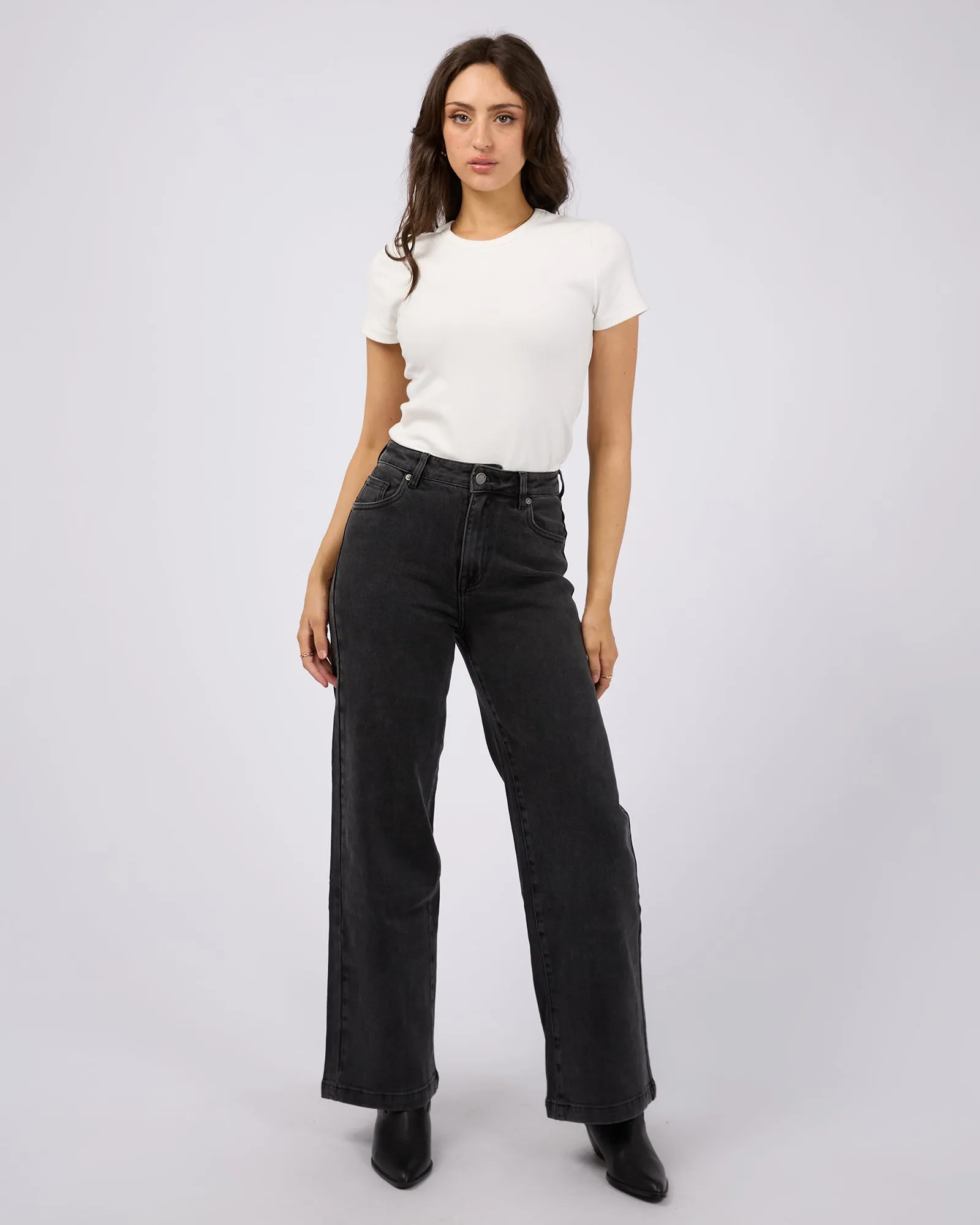 Jacqui Wide Leg Washed Black sold by edge clothing product image thumbnail 2