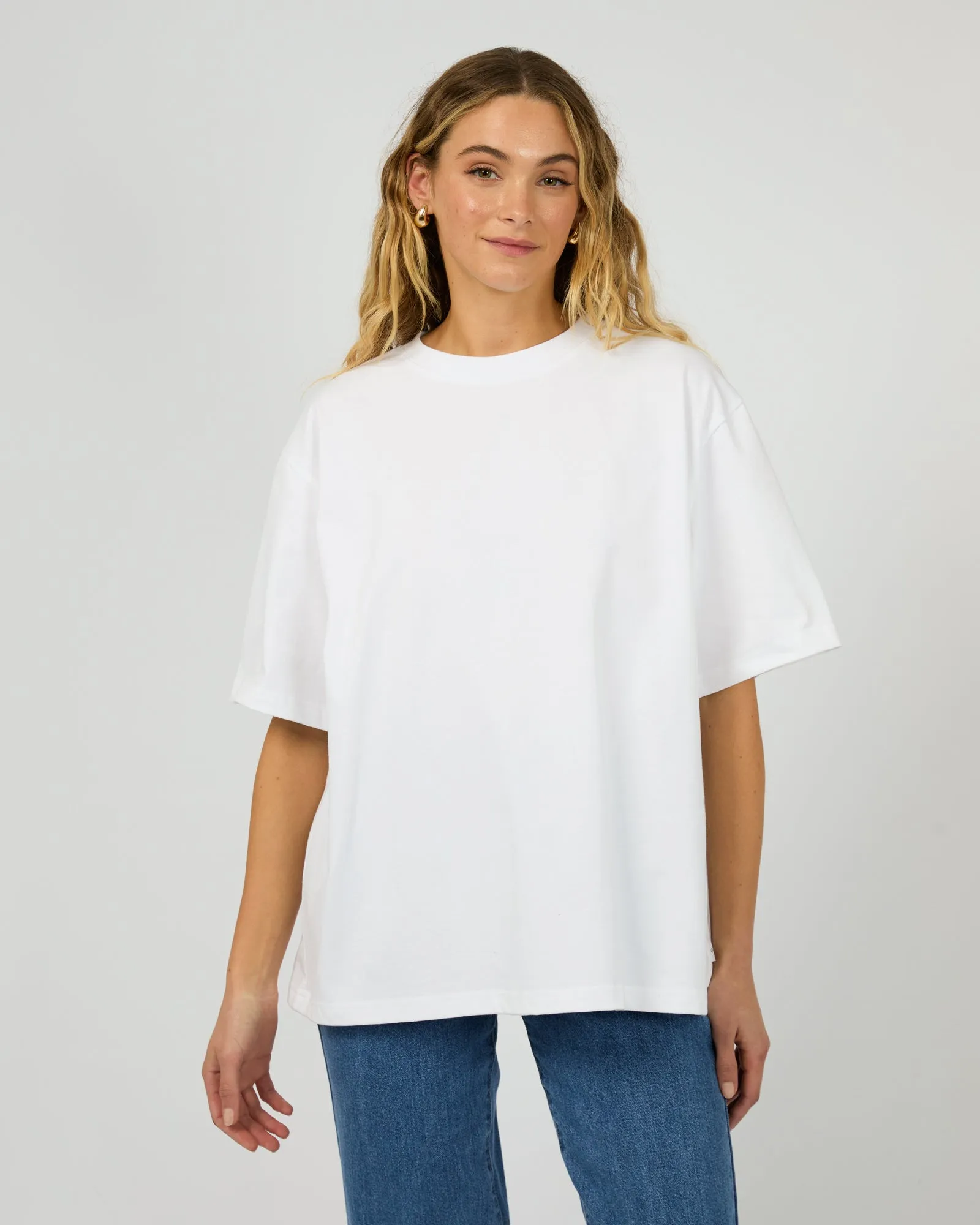 Core Oversized Tee White sold by edge clothing