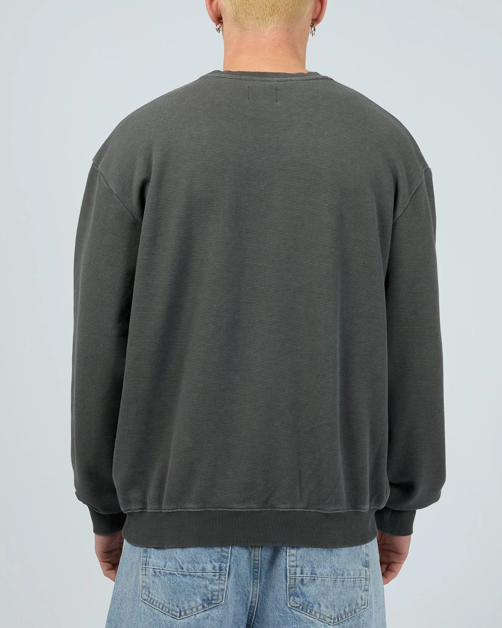 Sessions Waffle Crew Charcoal sold by edge clothing product image thumbnail 3