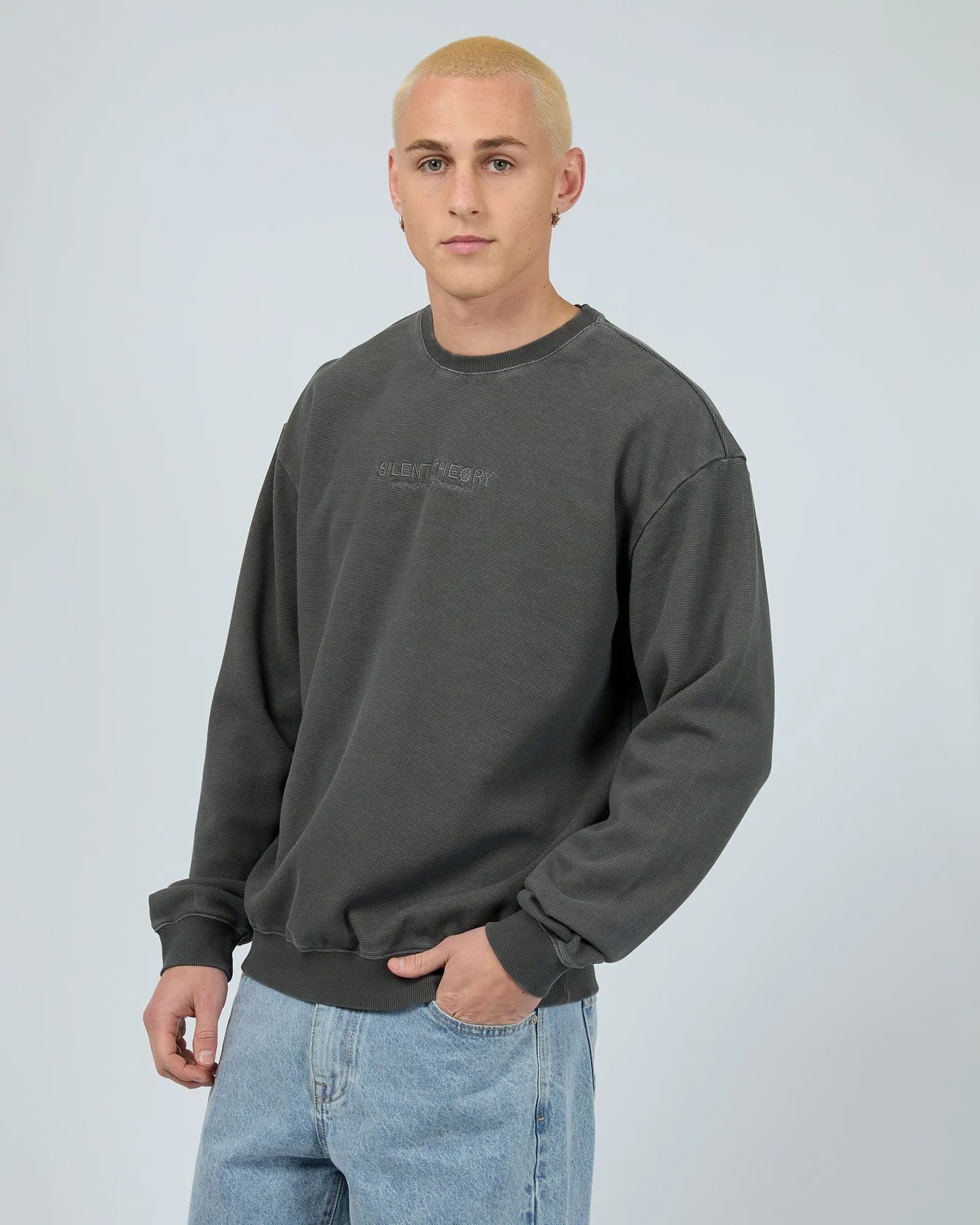 Sessions Waffle Crew Charcoal sold by edge clothing product image thumbnail 4