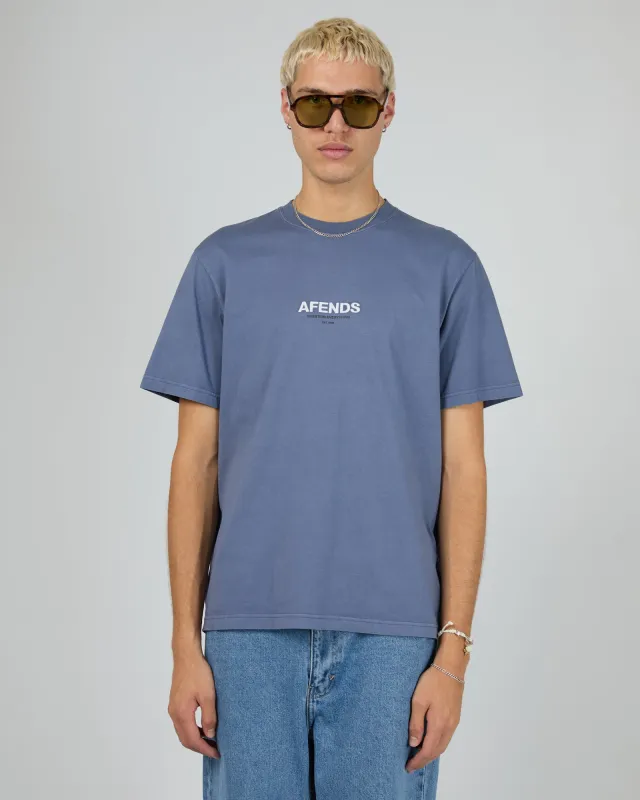 Vinyl Recycled Retro Fit Tee Moonbeam sold by edge clothing