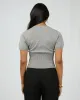 Patricia S/S Cardigan Grey Marle sold by edge clothing