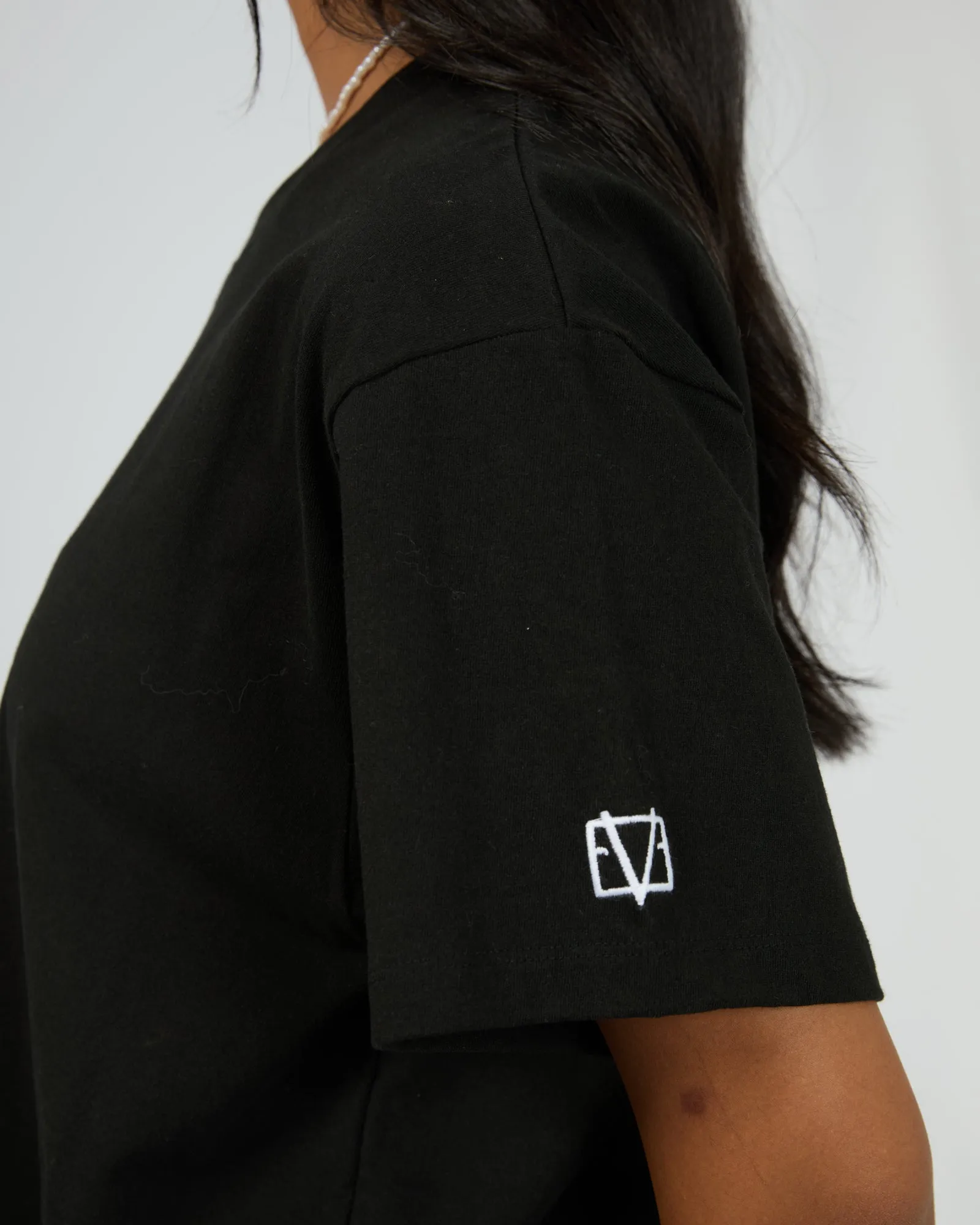 Eve Basic Monogram Tee Black sold by edge clothing product image thumbnail 5