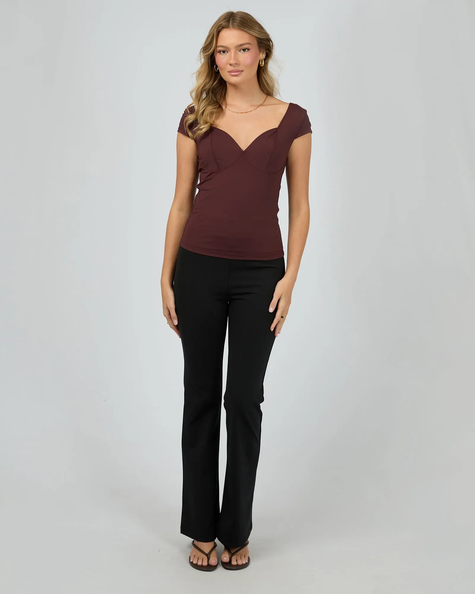 Hattie Top Burgandy sold by edge clothing product image thumbnail 2