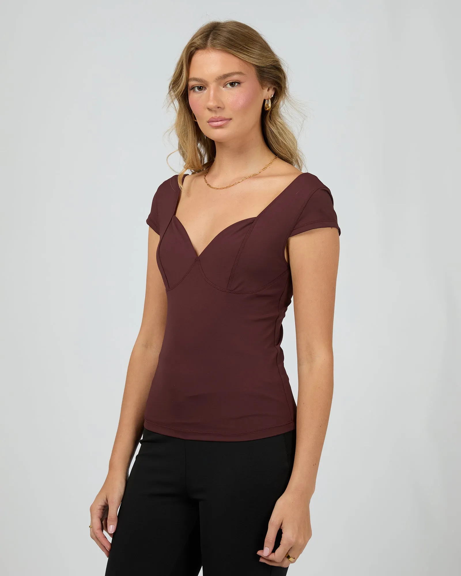 Hattie Top Burgandy sold by edge clothing product image thumbnail 4