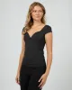 Hattie Top Black sold by edge clothing