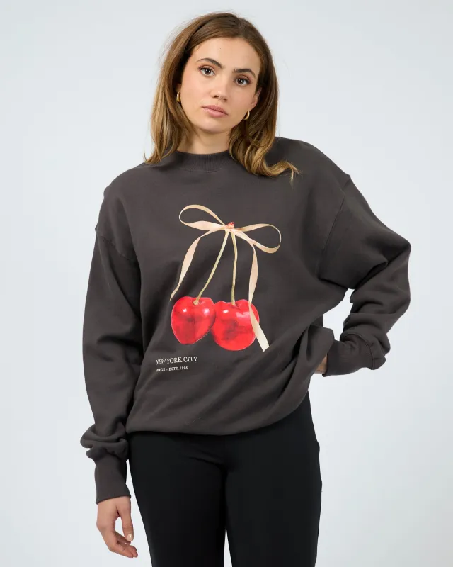 Cherry Crew Washed Black sold by edge clothing