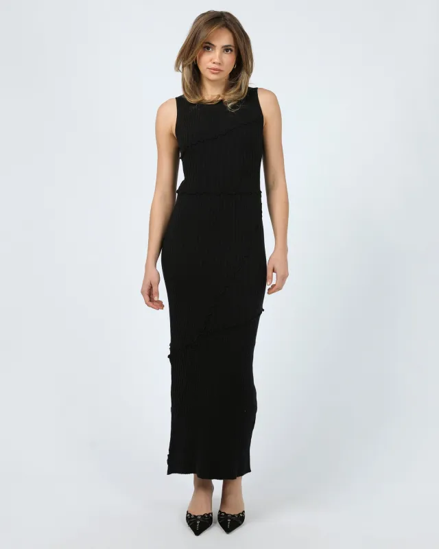 Elsie Maxi Dress Black sold by edge clothing