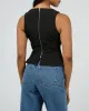 Broadway Peplum Top Black sold by edge clothing