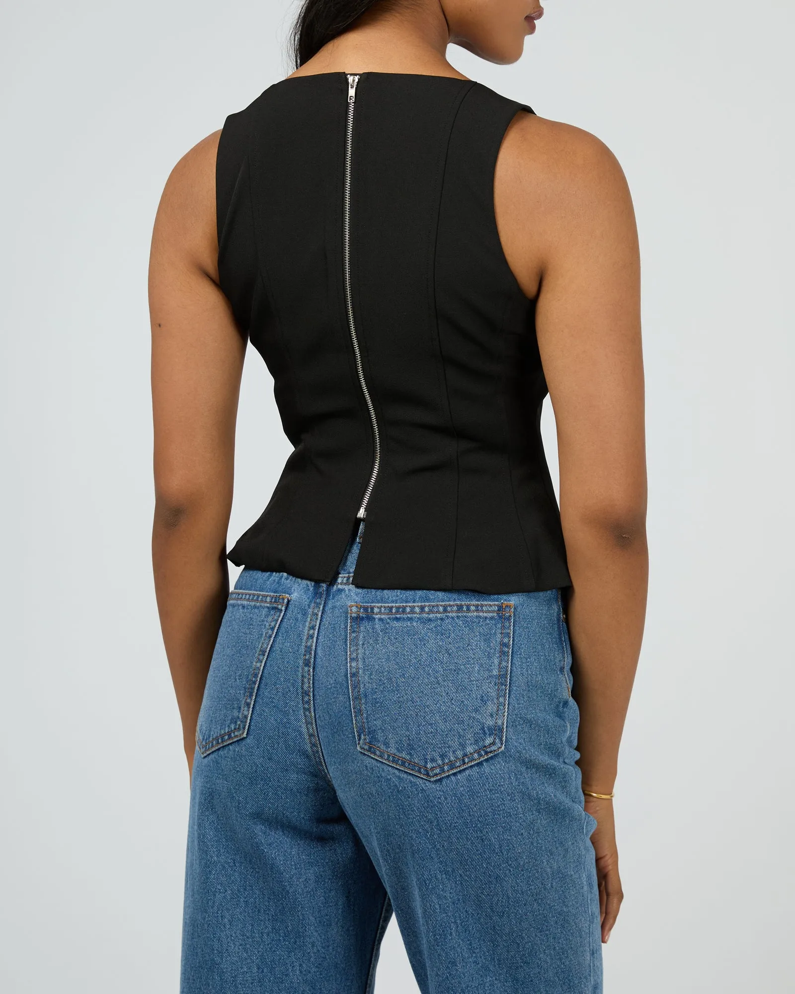 Broadway Peplum Top Black sold by edge clothing product image thumbnail 3