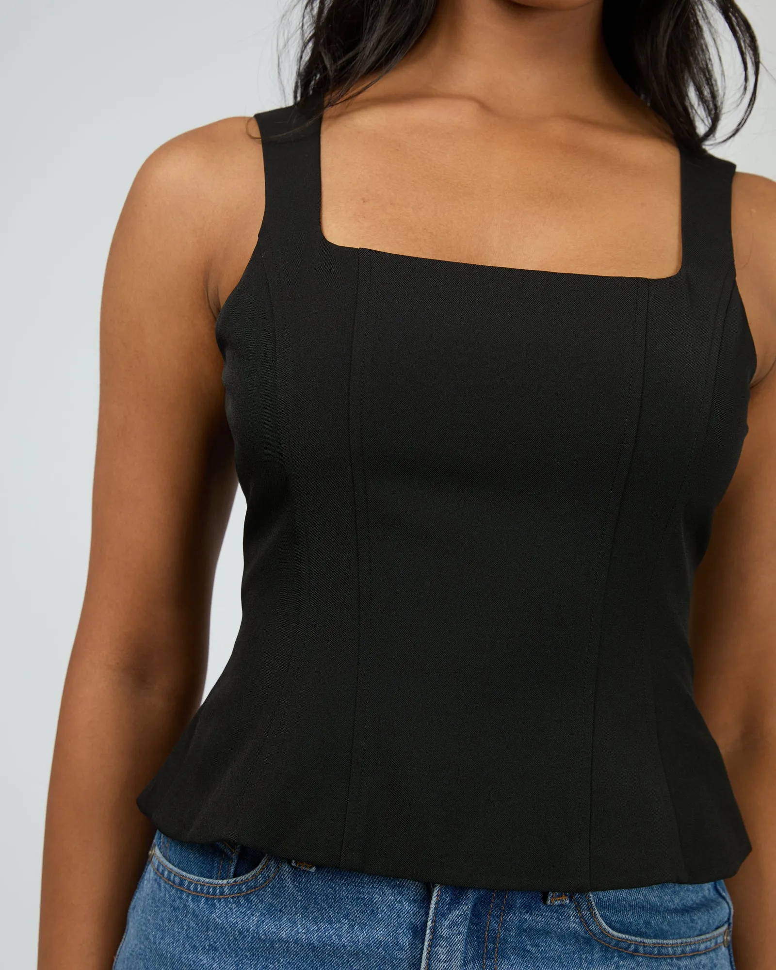 Broadway Peplum Top Black sold by edge clothing product image thumbnail 5