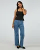 Broadway Peplum Top Black sold by edge clothing