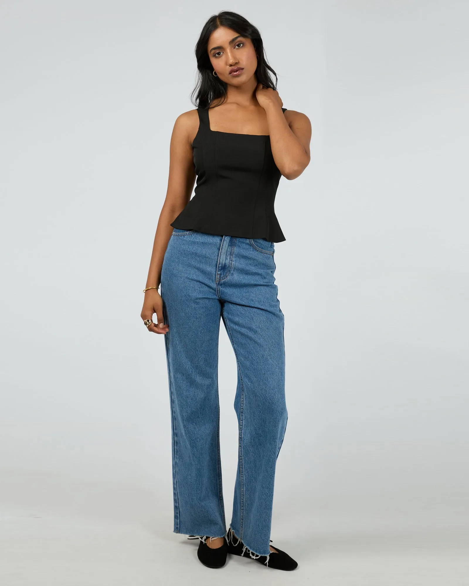 Broadway Peplum Top Black sold by edge clothing product image thumbnail 2