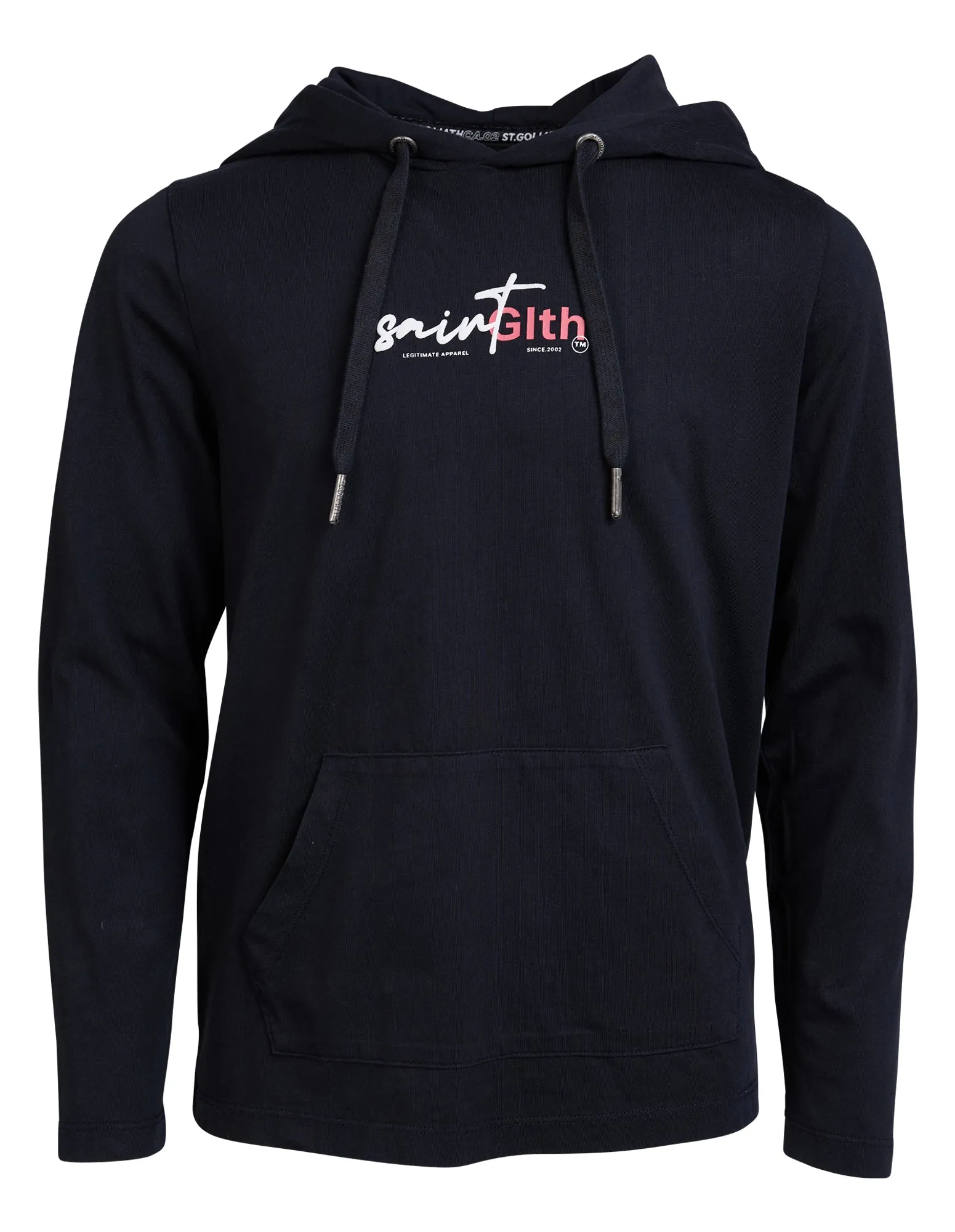 Teen Signature Hoodie Tee Washed Black sold by edge clothing