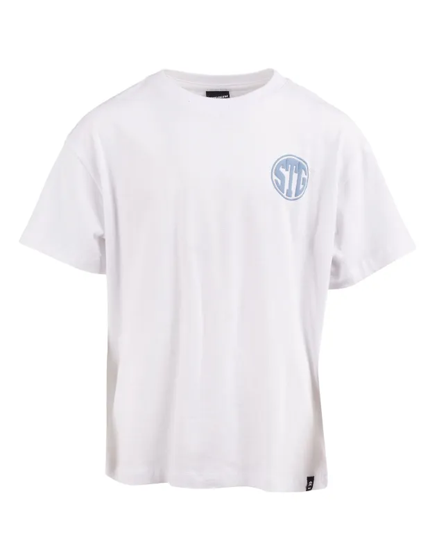 Teen Saint G Tee White made by edge clothing