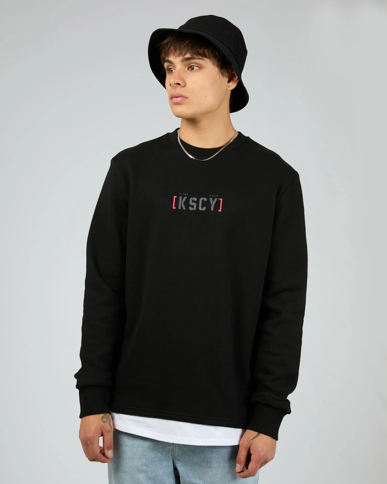 Unleashed Layered Sweater Black sold by edge clothing