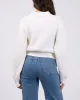 Soho Knit Zip Through Vintage White sold by edge clothing