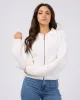 Soho Knit Zip Through Vintage White sold by edge clothing