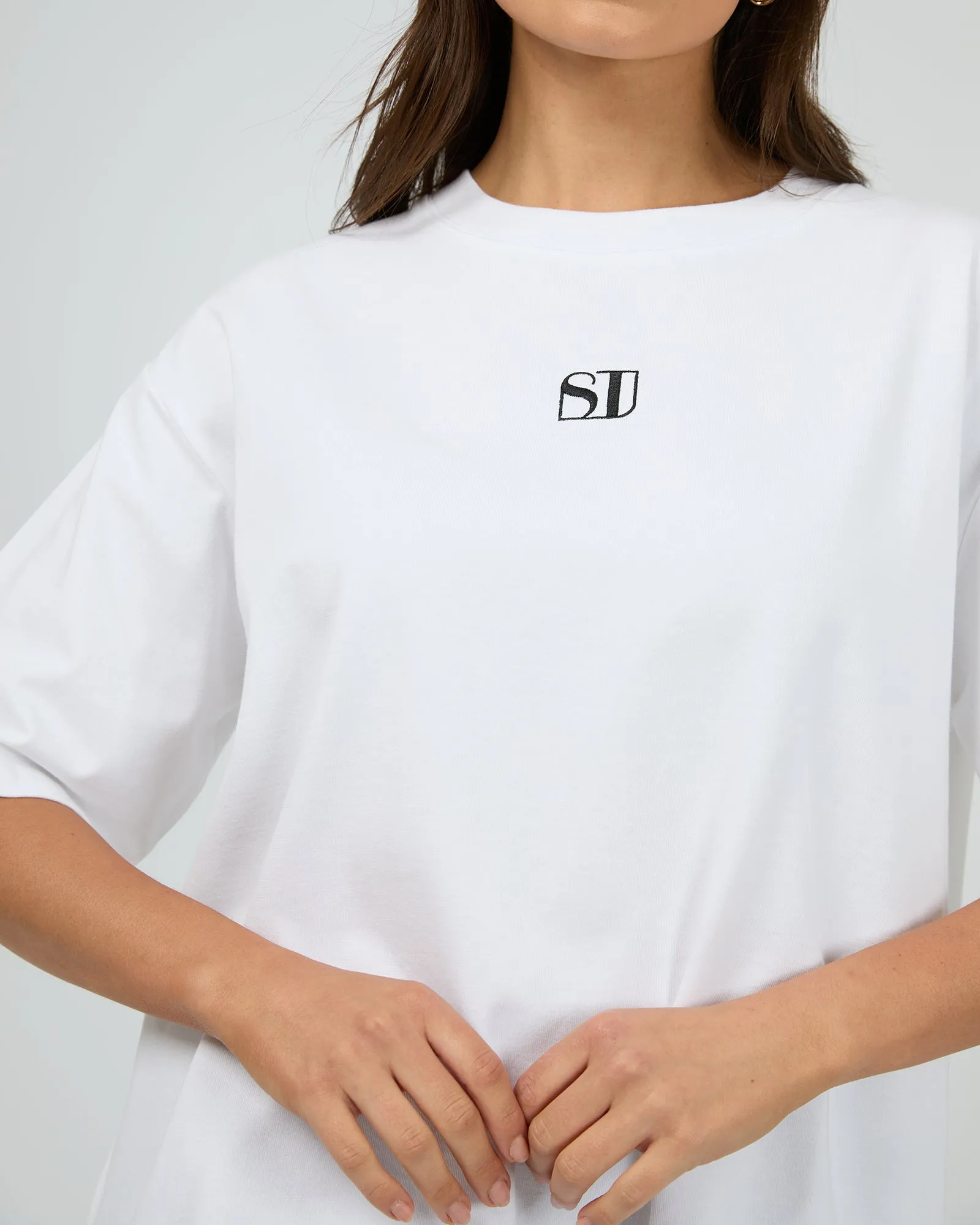 Silent Luxe Tee White sold by edge clothing product image thumbnail 5