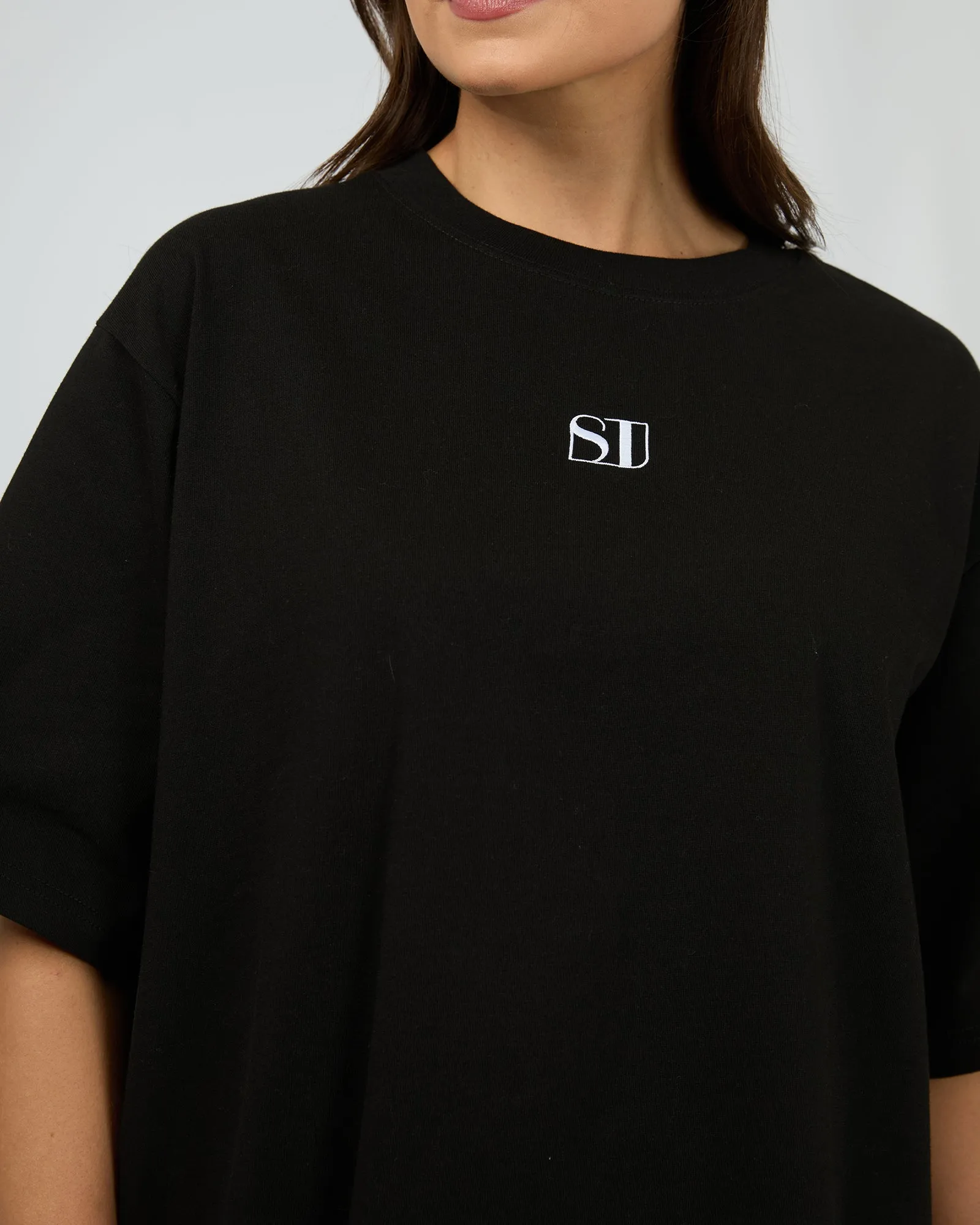 Silent Luxe Tee Black sold by edge clothing product image thumbnail 5