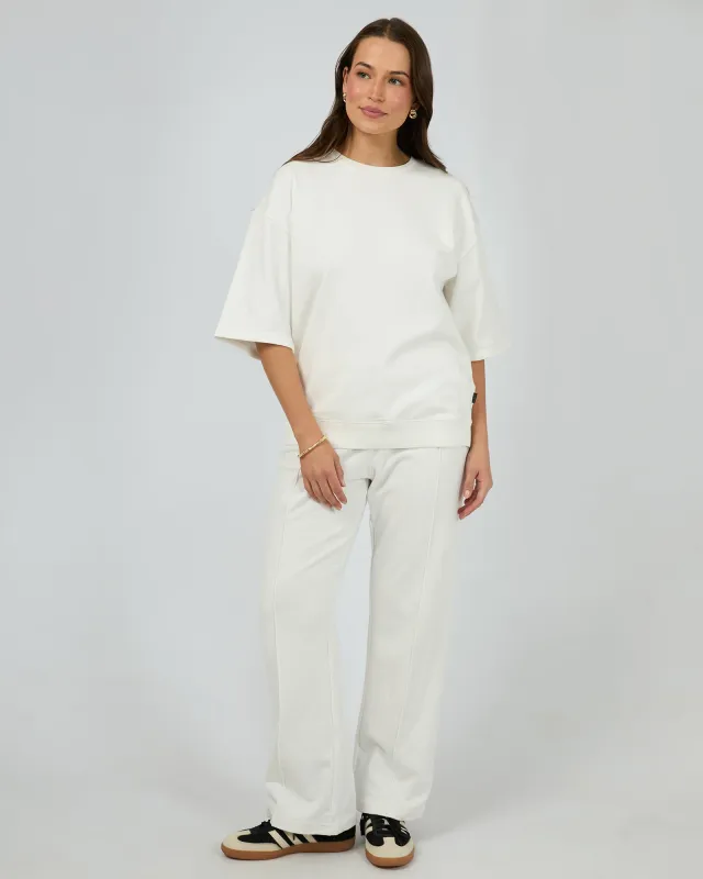 Nara Fleece Tee Vintage White sold by edge clothing