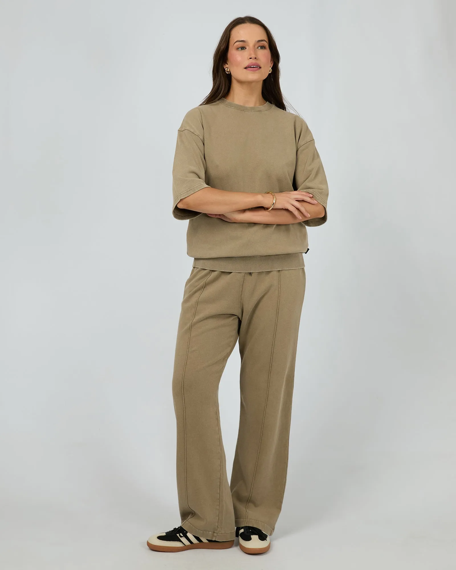 Nara Fleece Tee Olive sold by edge clothing product image thumbnail 2