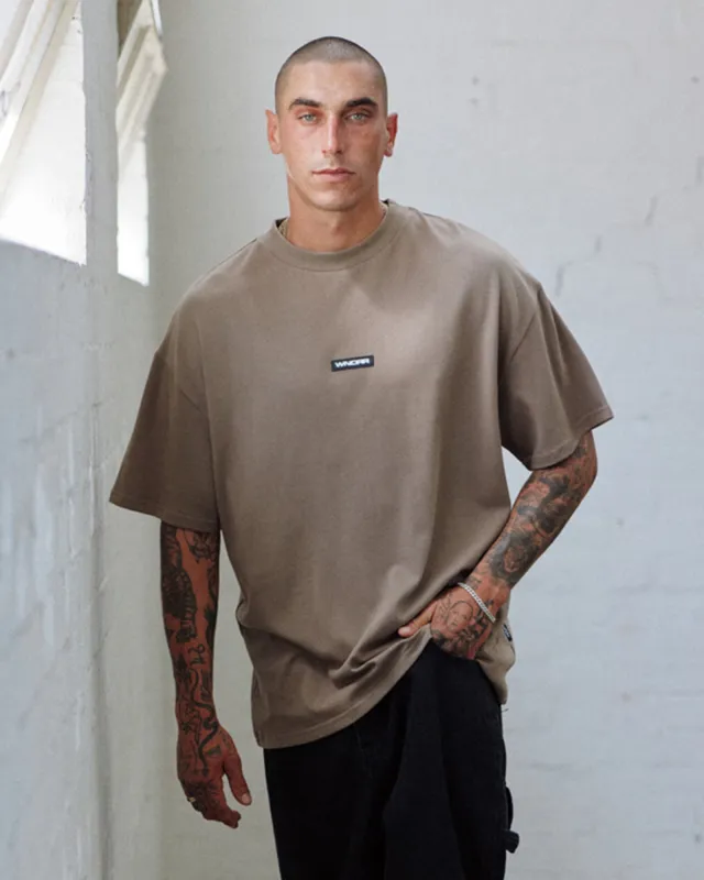 Patron Heavy Weight Tee Taupe sold by edge clothing