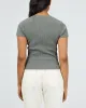 Bella Tee Charcoal sold by edge clothing