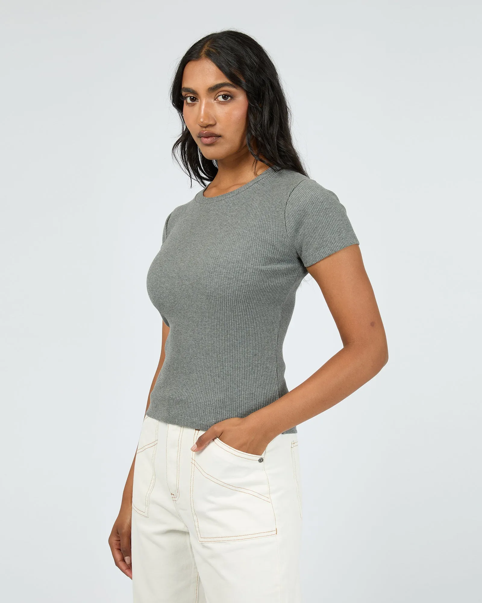 Bella Tee Charcoal sold by edge clothing product image thumbnail 4
