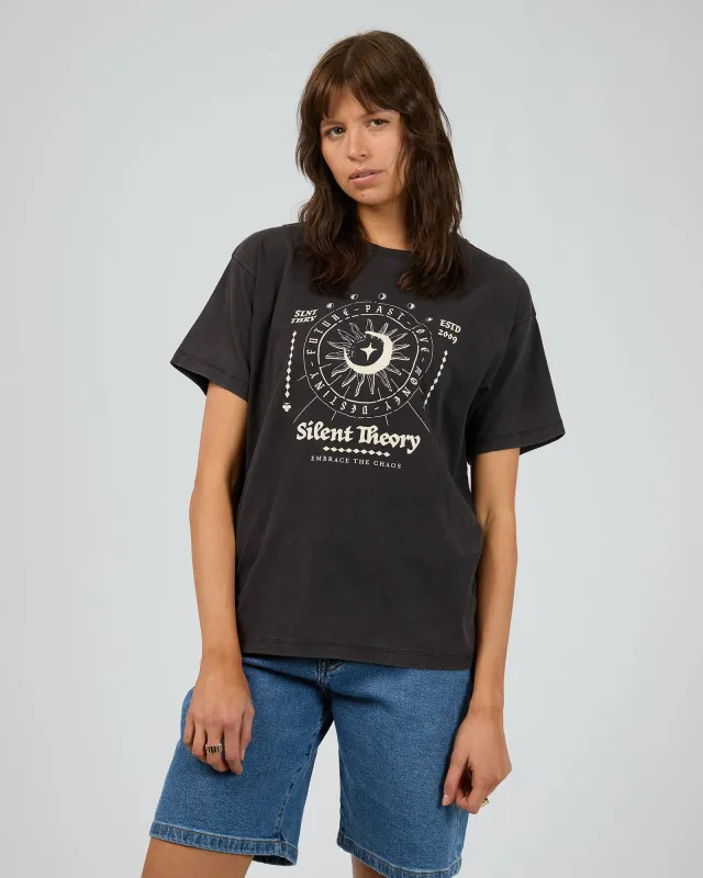 Luna Tee Washed Black sold by edge clothing